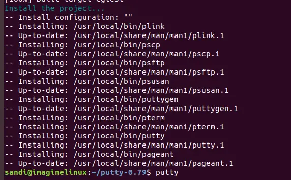 compiling and installing putty on ubuntu