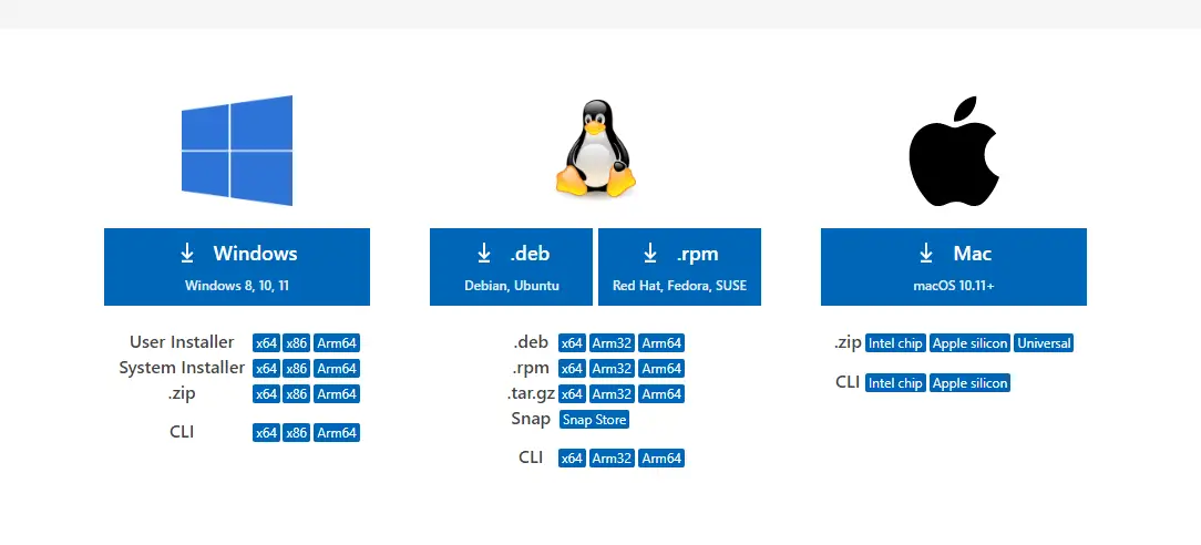 download Visual Studio Code for Linux