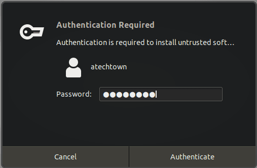 Enter Authentication