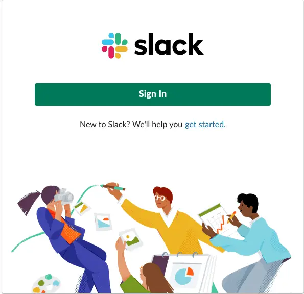 slack sign in