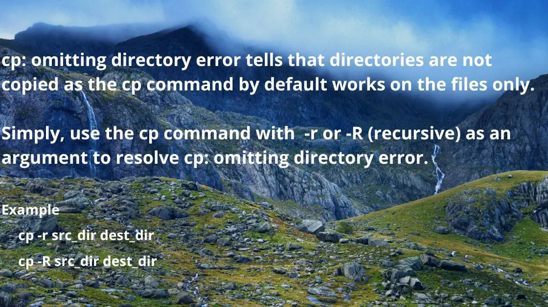 omitting directory что это
