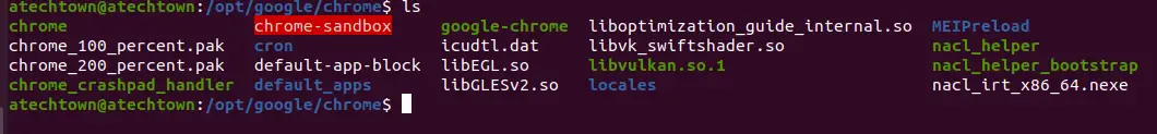 Chrome installation path in Ubuntu