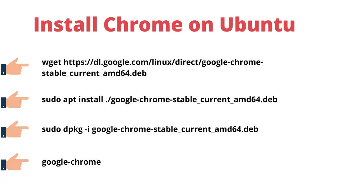 install chrome on Ubuntu
