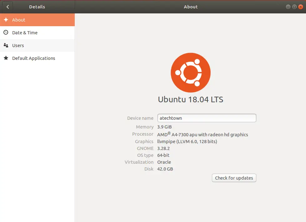 Ubuntu Gnome Version
