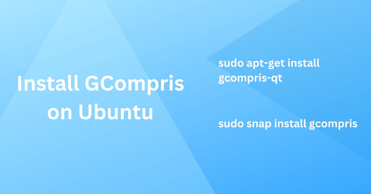 install gcompris on Ubuntu