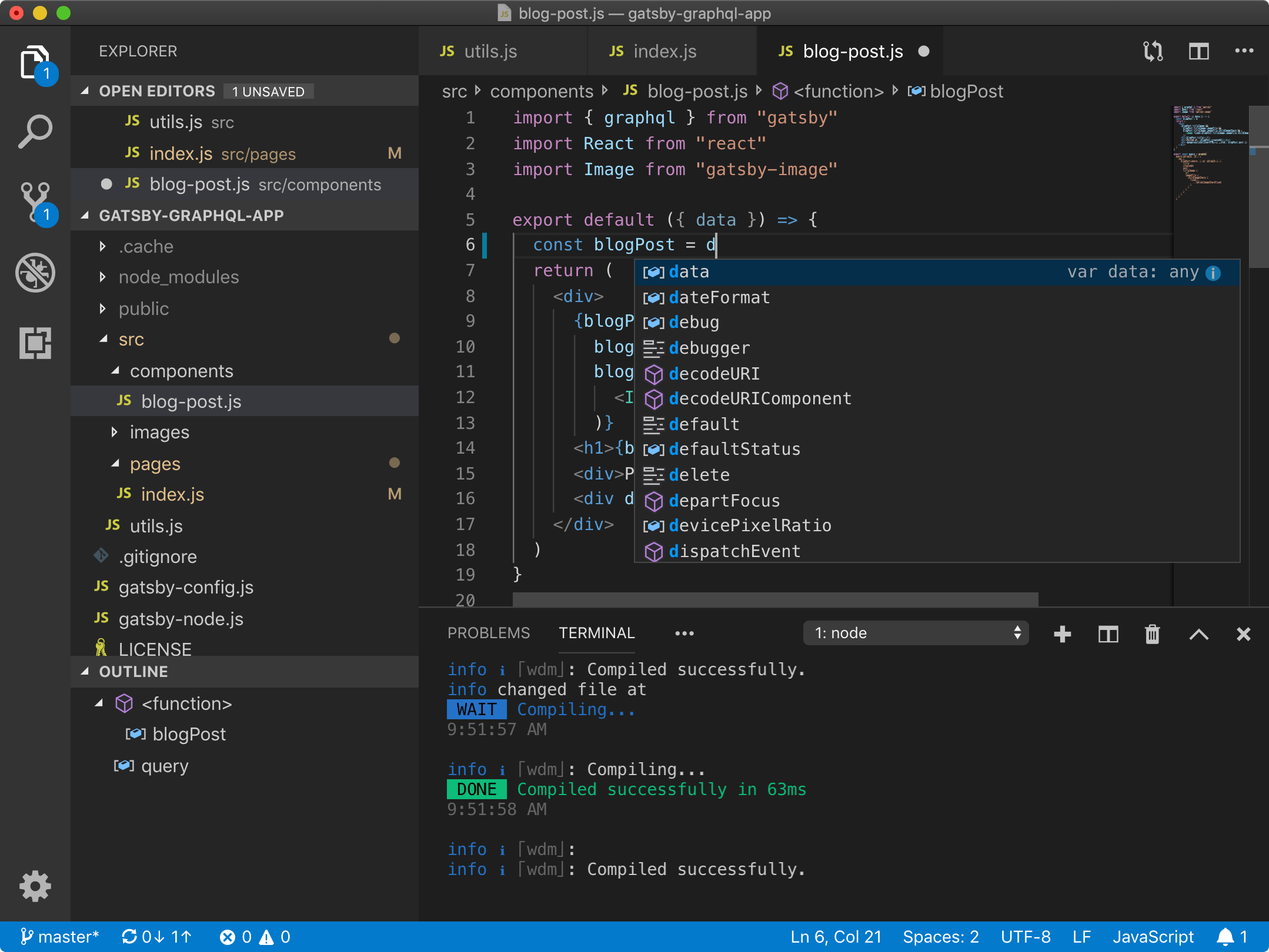 Visual Code Studio another text editor for Linux - Image from code.visualstudio.com