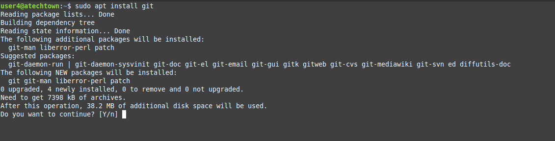 Installing Git on Debian