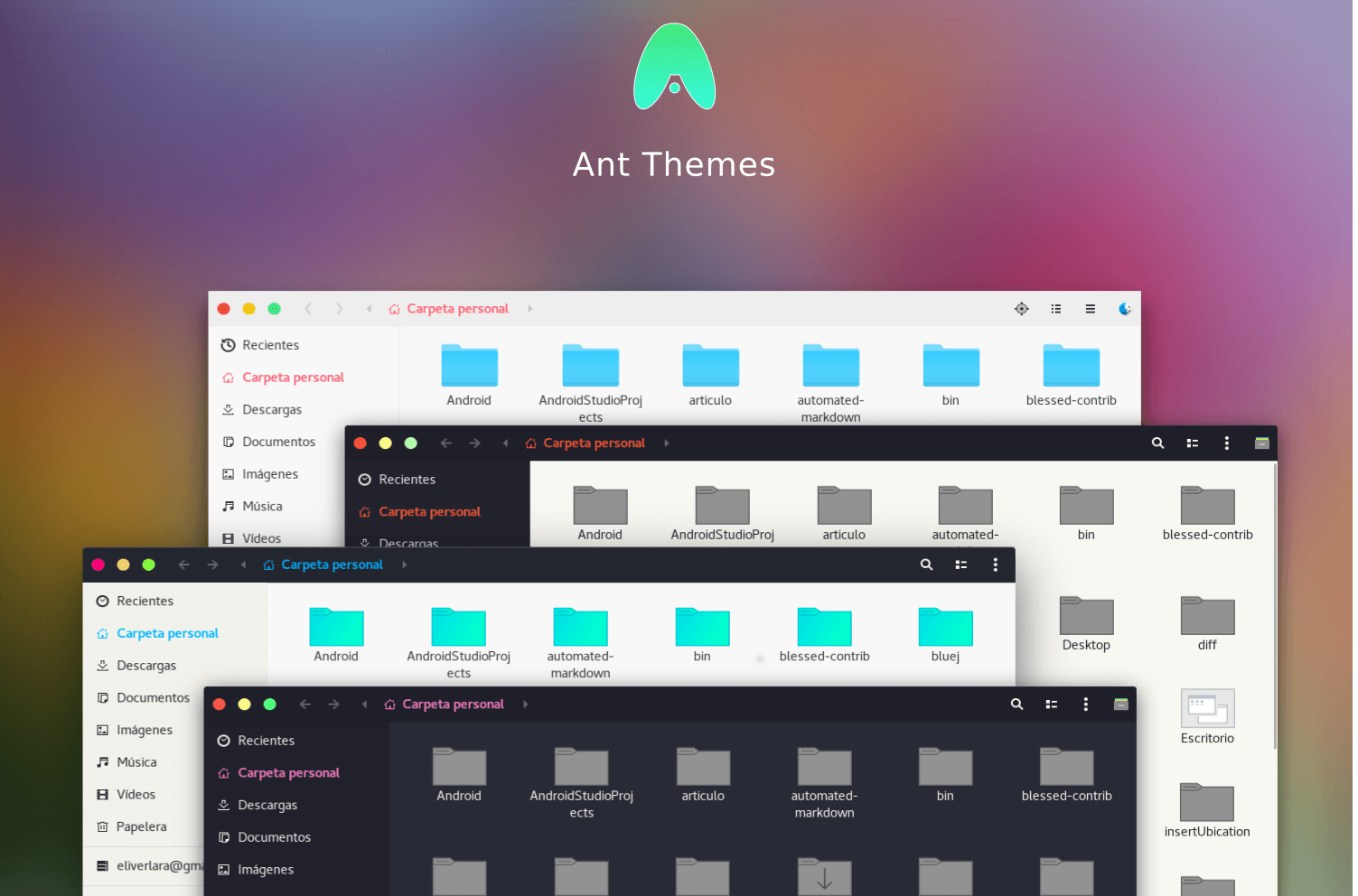 The ant GTK theme -- image from https://www.pling.com
