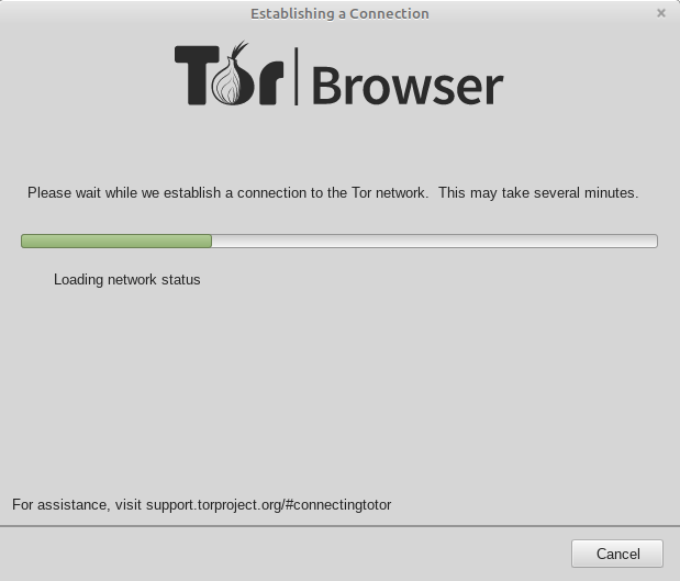 Connecting to the TOR network