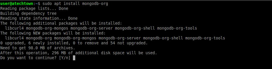 Install MongoDB on Debian10