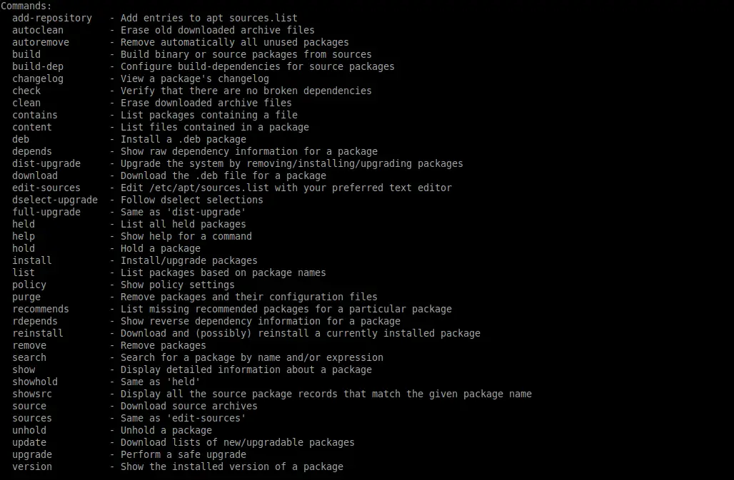 Managing packages on Ubuntu with APT