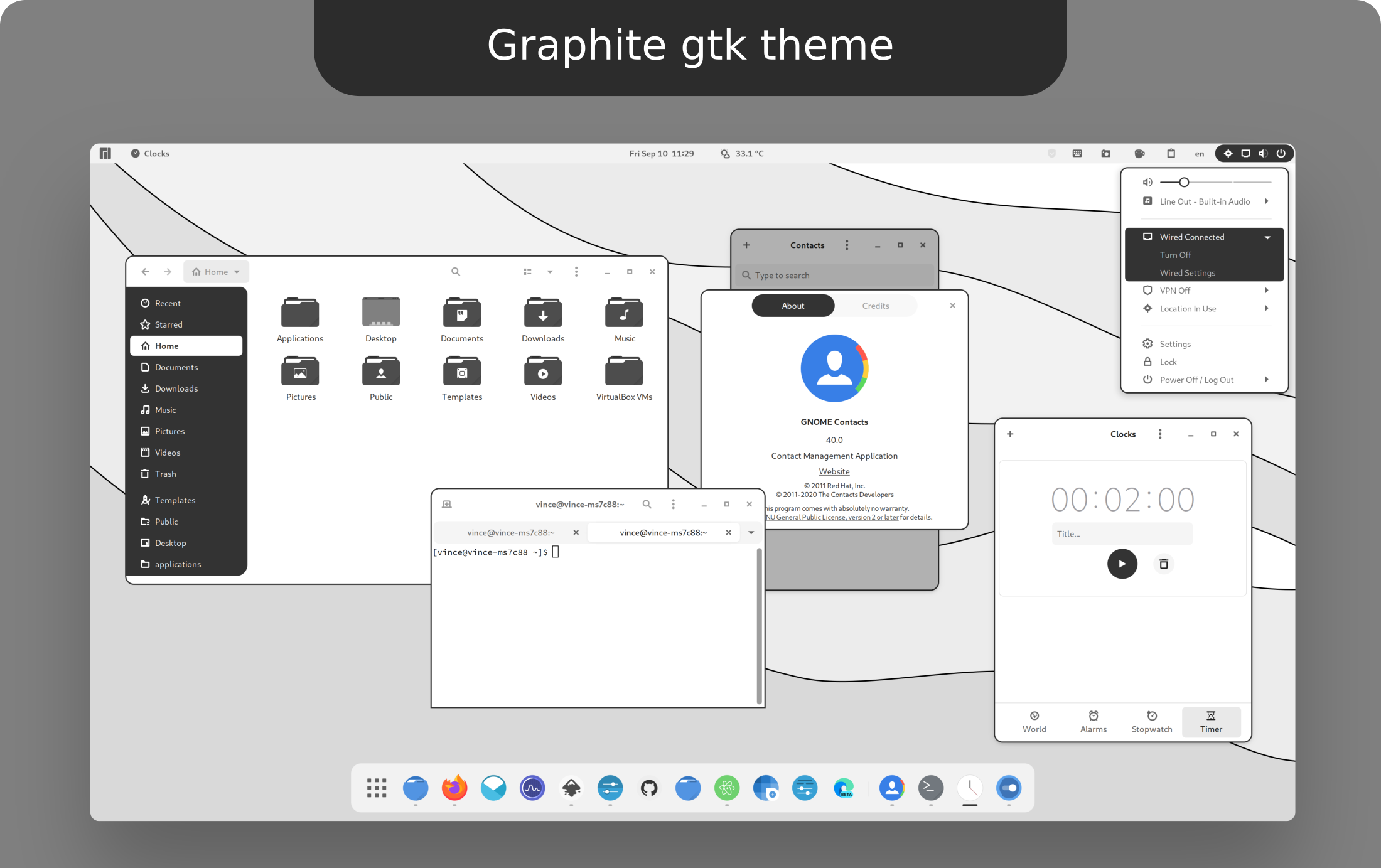 Graphite GTK Theme