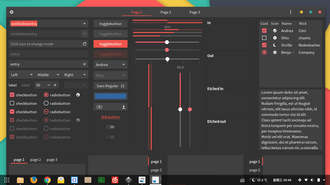 Dark Vimix GTK theme -- image from The Vimix GTK theme -- image from https://github.com/vinceliuice/vimix-gtk-themes