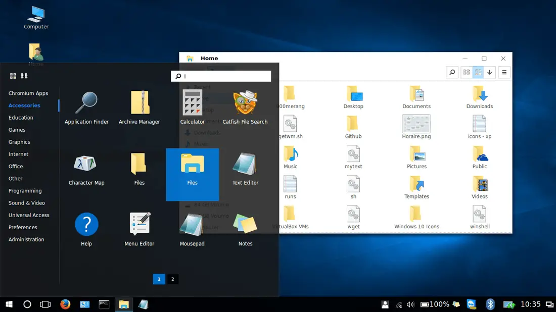 Windows 10 GTK theme -- image https://github.com/B00merang-Project/Windows-10