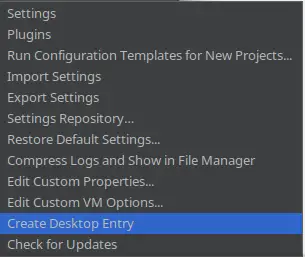 Creating a new desktop entry for PyCharm