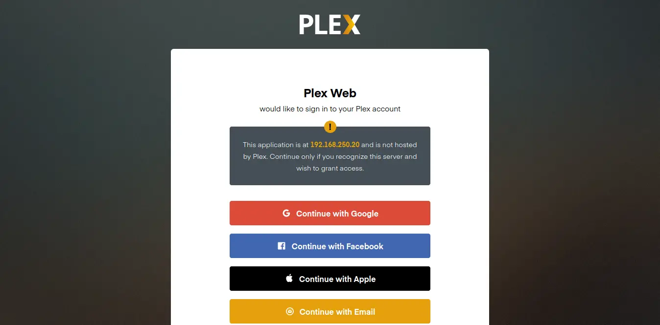Plex Account