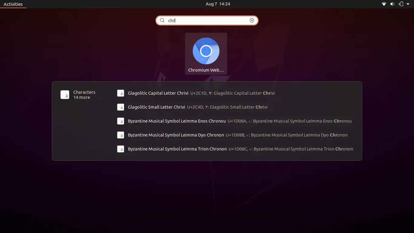 Launching Chromium on Ubuntu 20.04