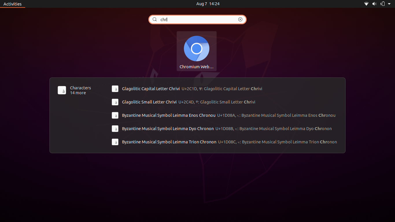 Launching Chromium on Ubuntu 20.04