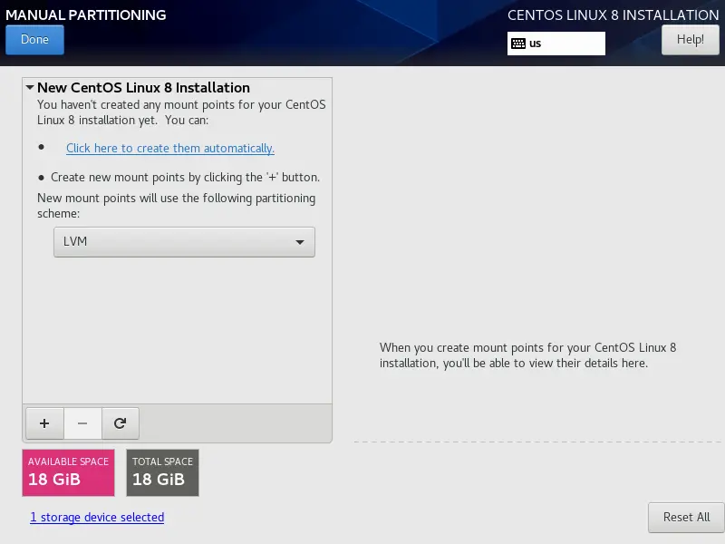 Manual Partitioning