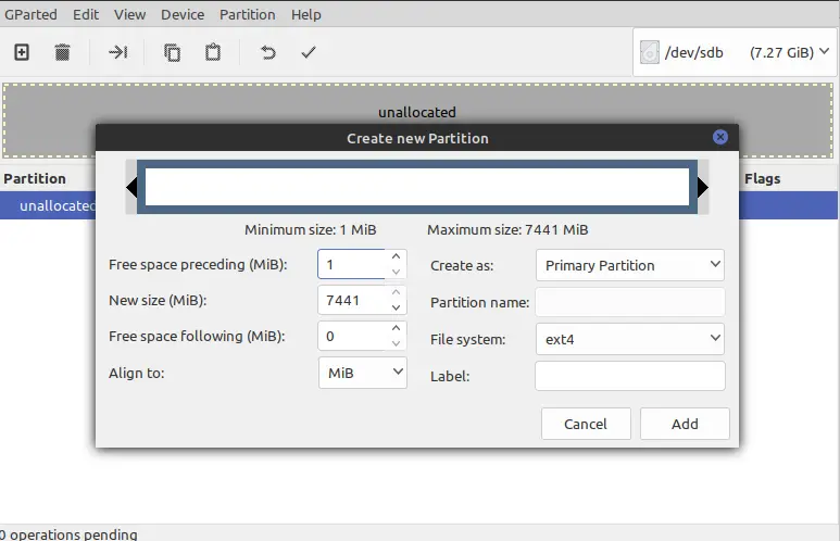 Format a USB on Ubuntu