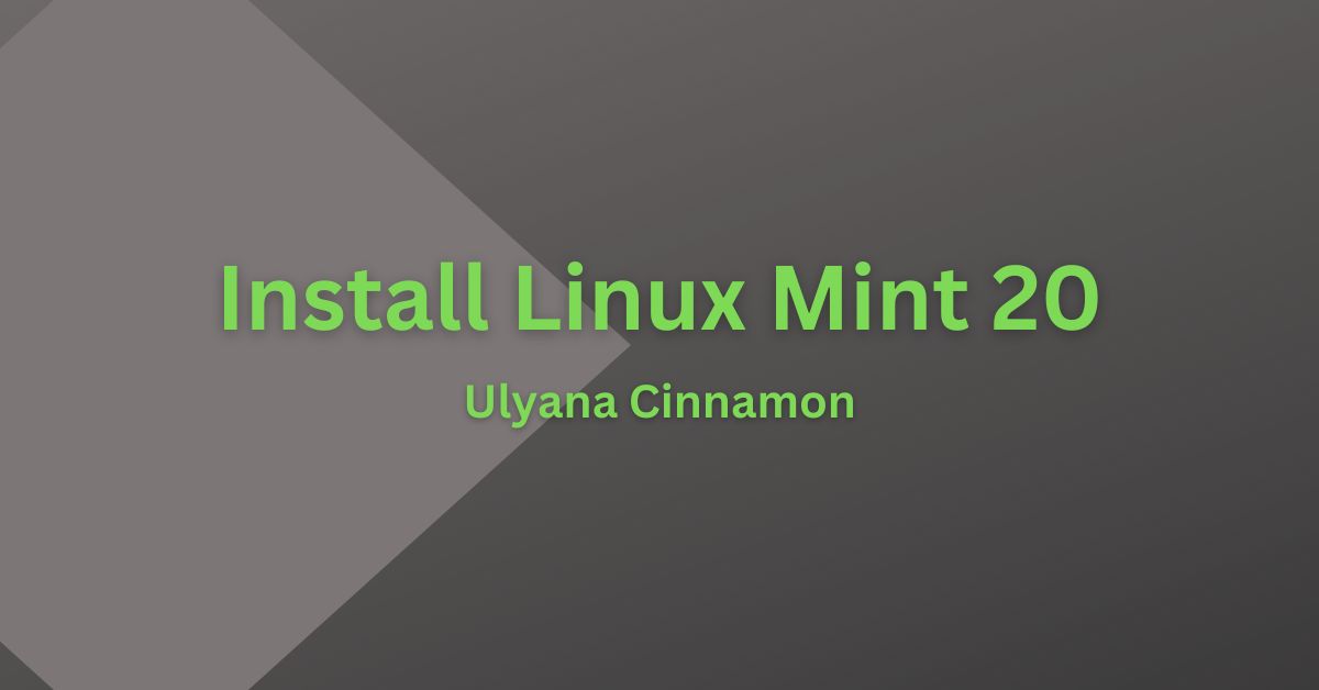 Install Linux Mint 20