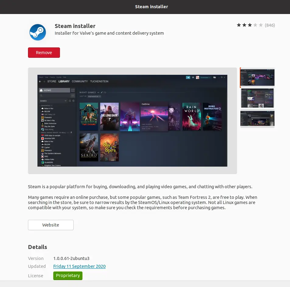 Steam Successfully installed on Ubuntu