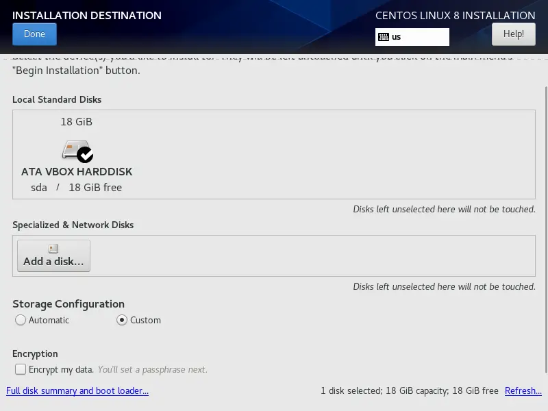 Storage Configuration