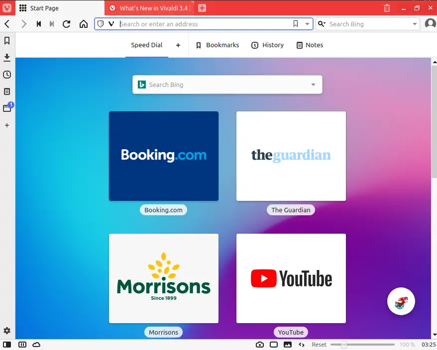 Vivaldi Browser is ready to use on Linux