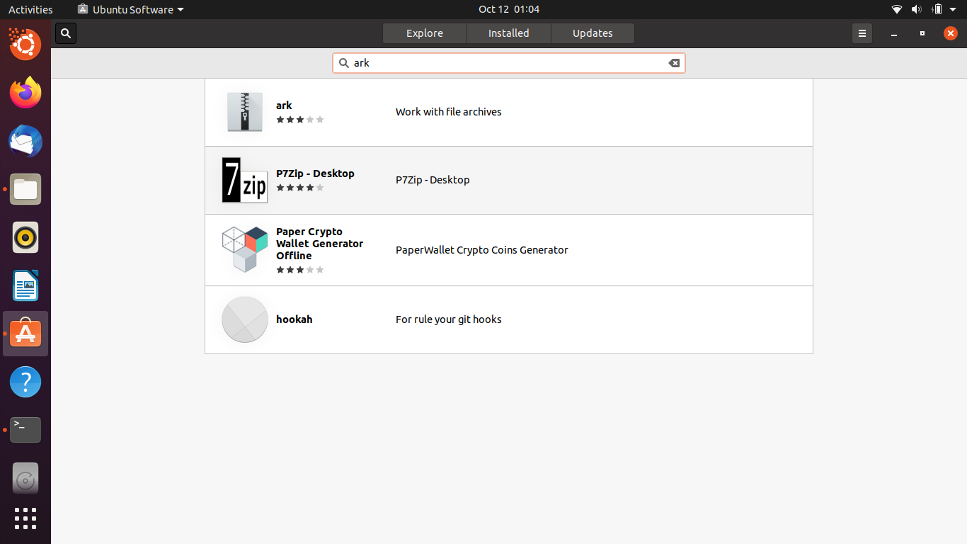 Searching for Ark on Ubuntu