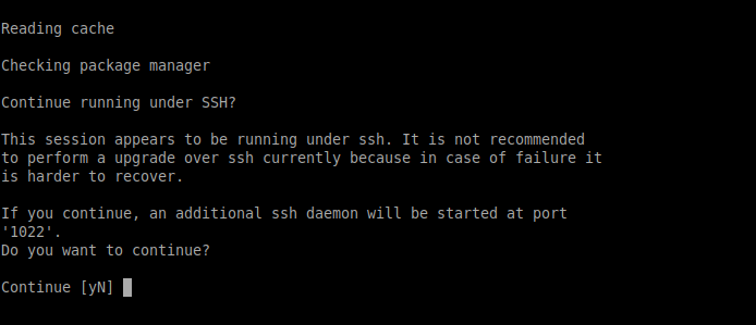 SSH session question