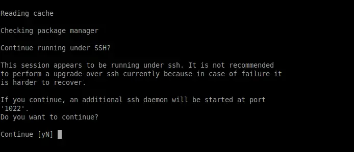 SSH session question