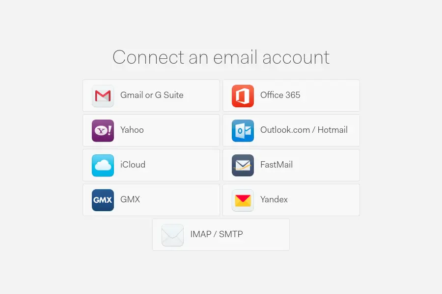 Connect an email with Mailspring