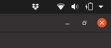 Dropbox system tray