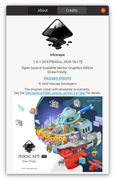 Inkscape on Ubuntu 20.04