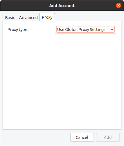 Pidgin Proxy Settings