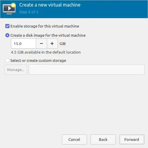 Set the new QEMU disk for the Virtual machine