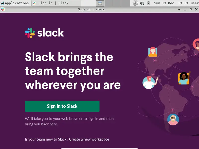 Slack on CentOS 8