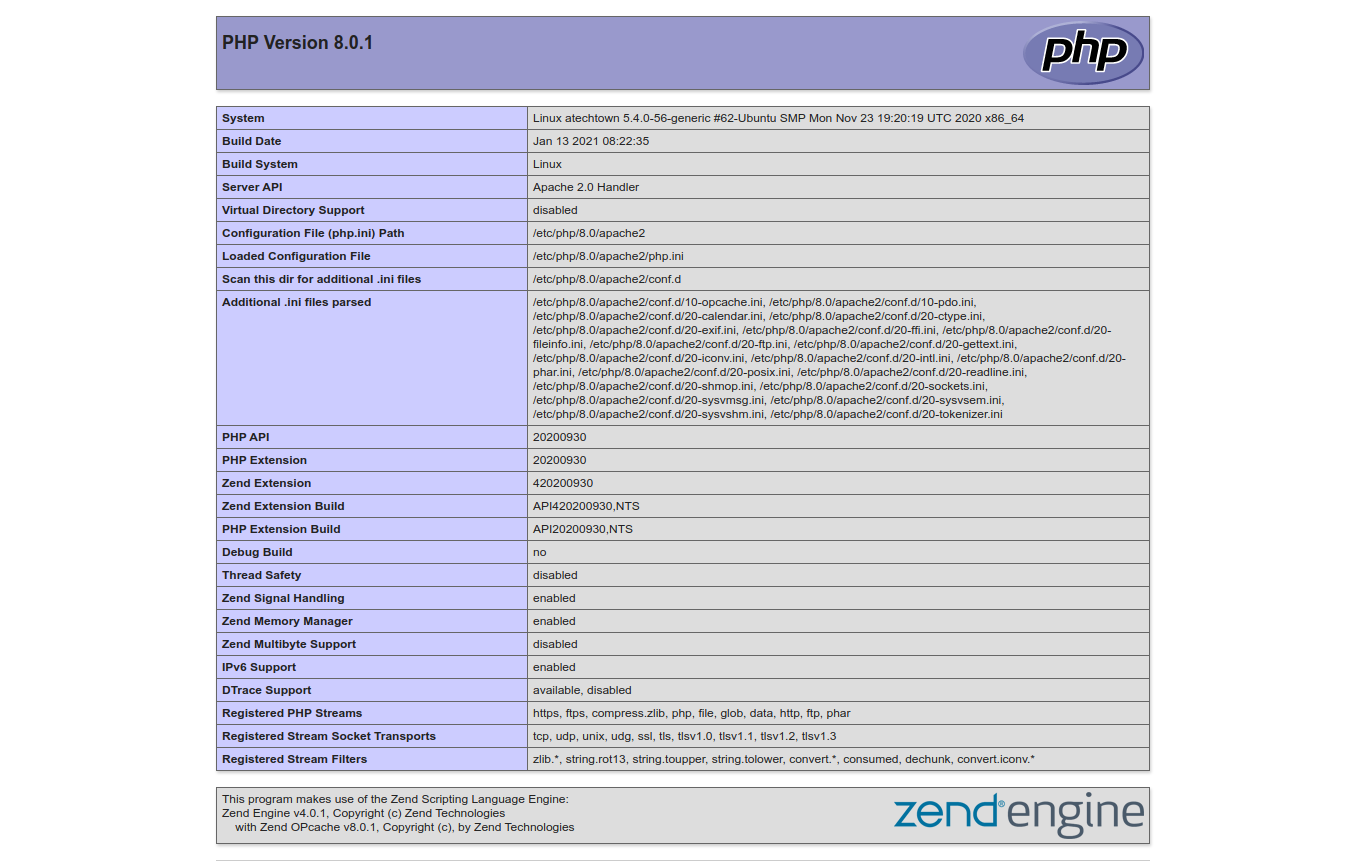 PHP 8 on Ubuntu 20.04