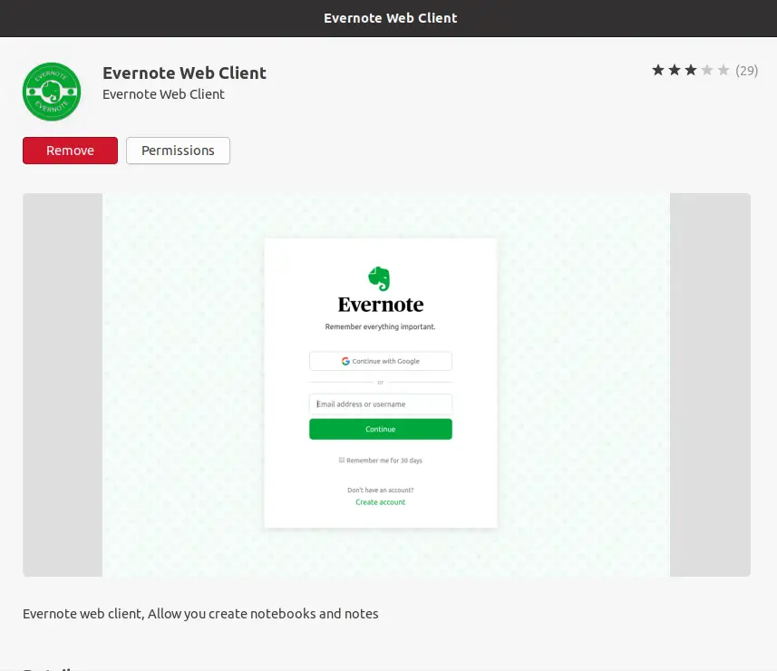 Remove Evernote on Ubuntu 20.04