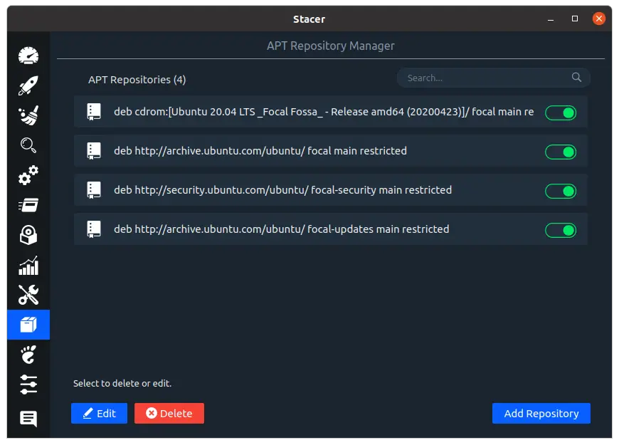 Apt repositories manager