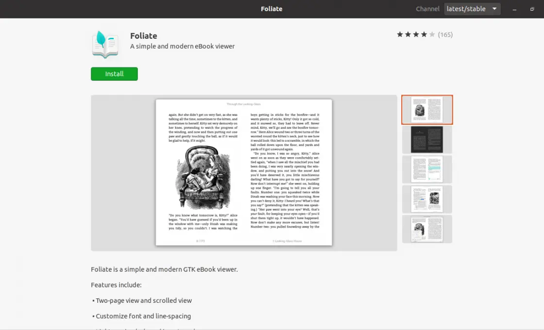 The Foliate package info