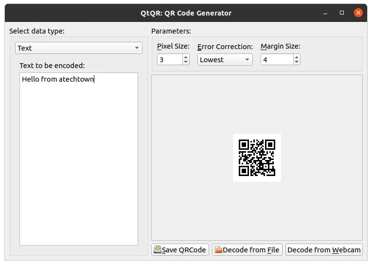 Generating a QR Code