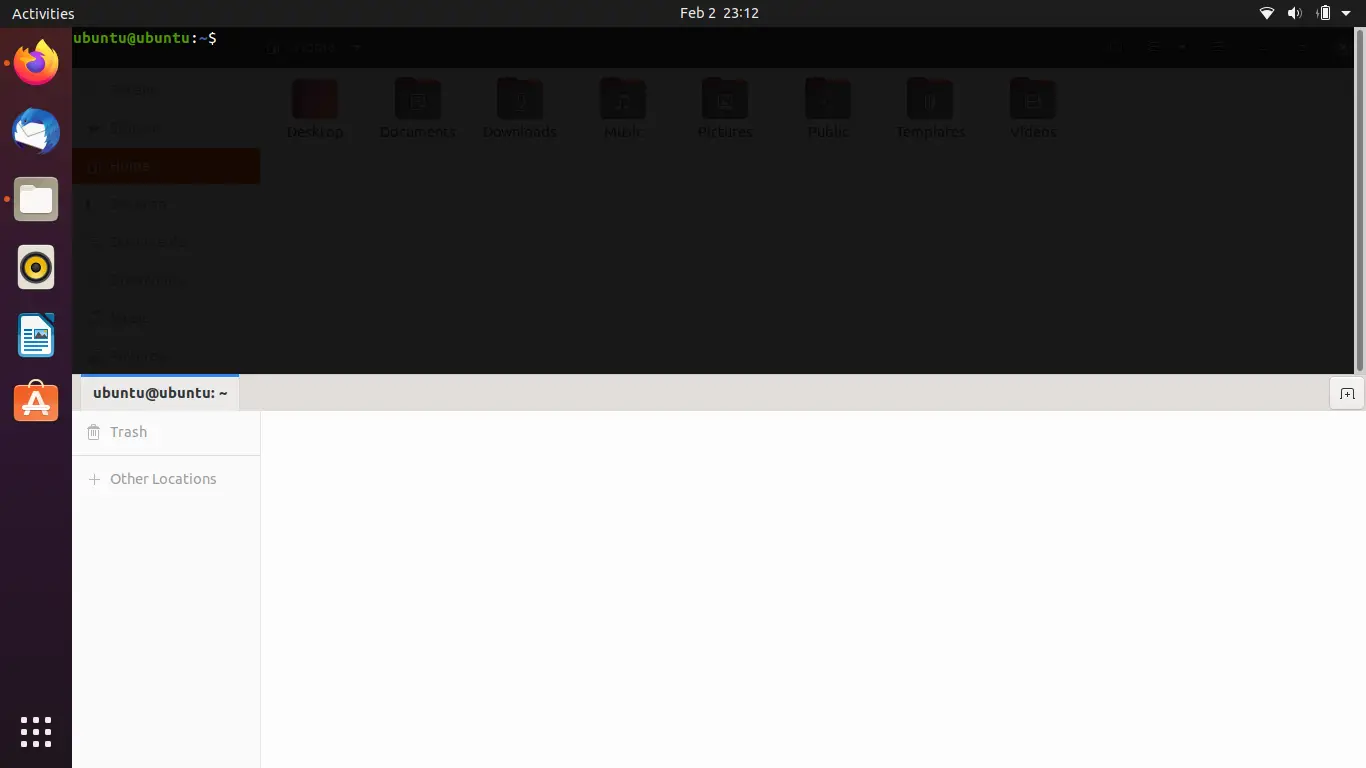 Guake interface on Ubuntu
