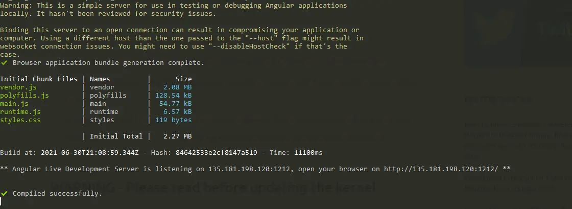 Install AngularCLI on Ubuntu 20.04