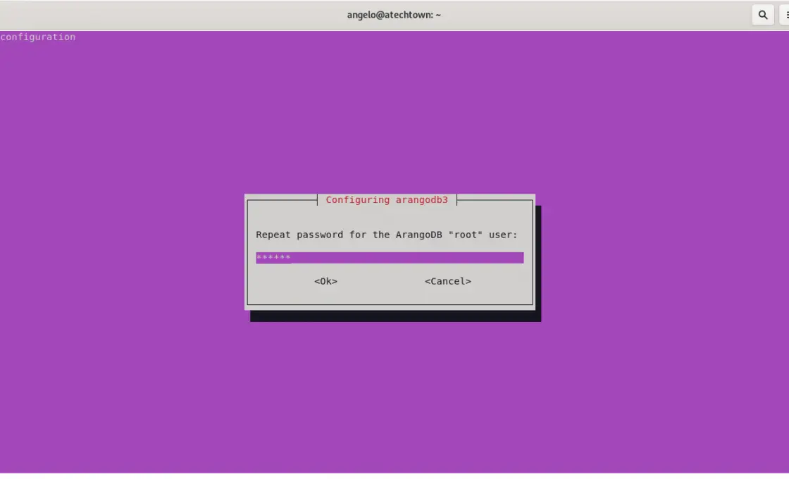 Confirm the root password
