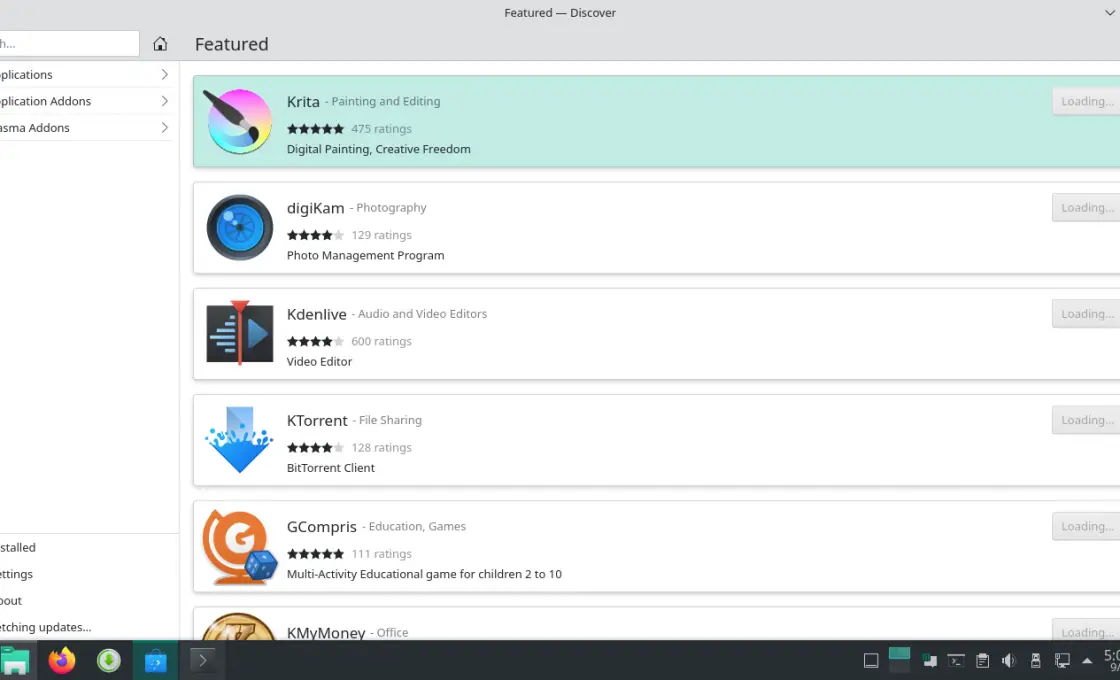 The Discover Interface