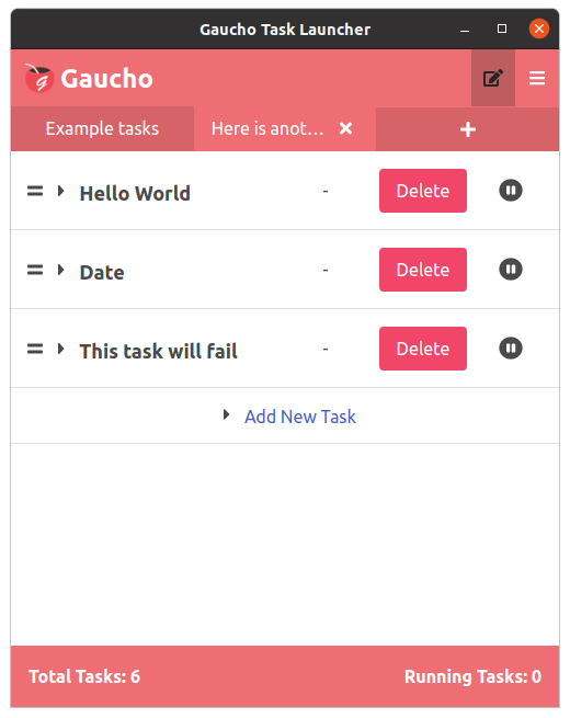Edit tasks with Gaucho