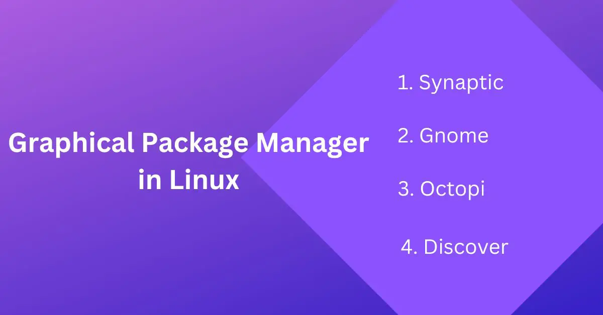 Graphical Package Managers in Linux