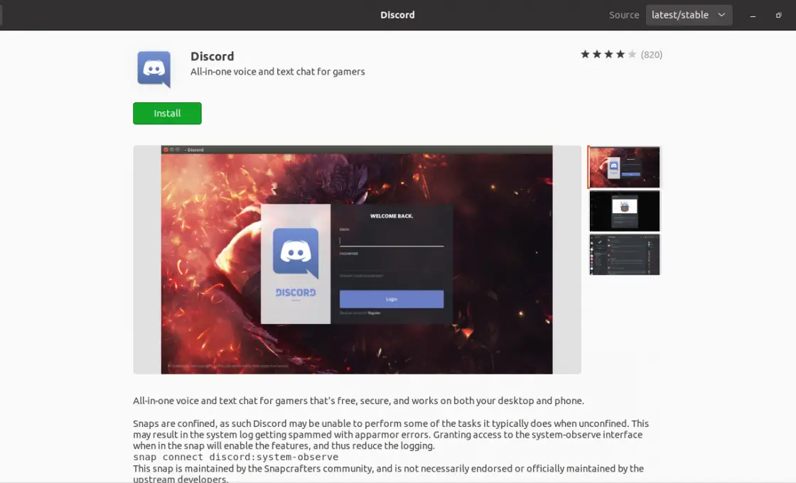 Install Discord on Ubuntu 20.04