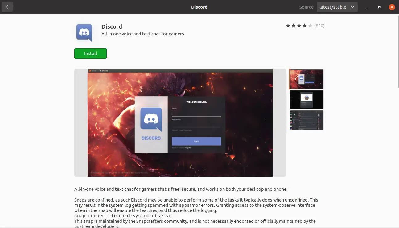 Install Discord on Ubuntu 20.04